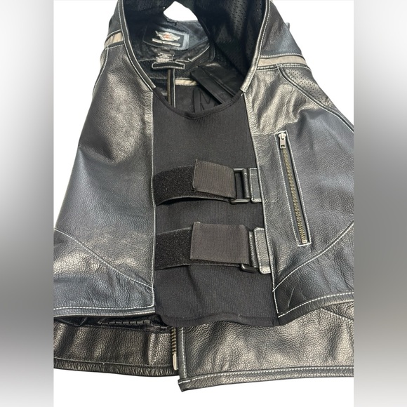 Harley Davidson Leather Vest Size 2XL - Picture 10 of 12